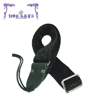 Dogdays 우쿨렐레 스트랩 Black Velvet Croc Skin