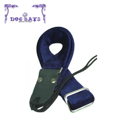 Dogdays 우쿨렐레 스트랩 Navy Blue Velvet Croc Skin