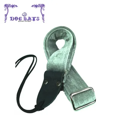 Dogdays 우쿨렐레 스트랩 Silver Velvet Croc Skin