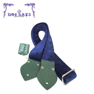 Dogdays 스트랩 Navy Blue Velvet Croc Skin 2인치