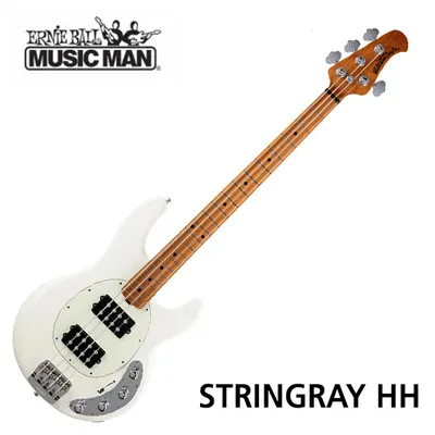 Music Man 일렉베이스 StingRay HH Ivory White/Roasted Maple (108-IW-10-07)