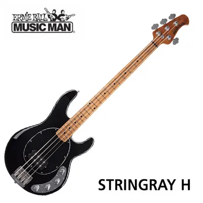 MusicMan 일렉베이스 StingRay H Black/Roasted Maple (107-01-10-01)