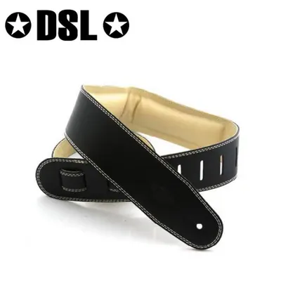 DSL Straps 15mm 폼-패딩 가죽 스트랩 Black (GEG25-15-3)
