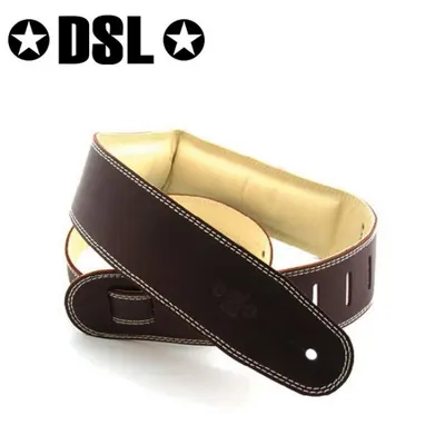 DSL Straps 15mm 폼-패딩 가죽 스트랩 Brown (GEG25-17-3)