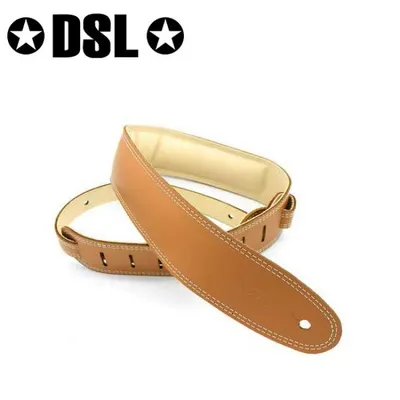 DSL Straps 15mm 폼-패딩 가죽 스트랩 Tan (GEG25-18-3)