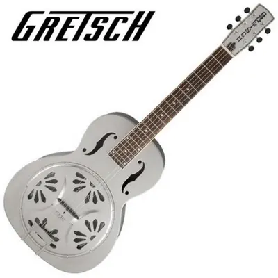 그레치 Gretsch 레조네이터 기타 G9231 Bobtail Steel Body Spider Cone, Fishman Pickup