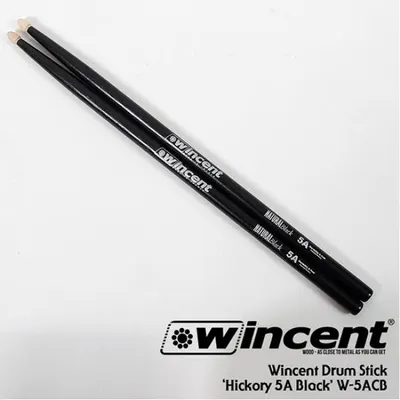 Wincent 드럼스틱 Hickory 5A Black W-5ACB