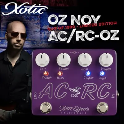 Xotic 이펙터 AC/RC-OZ - Boost/Overdrive Effects Pedal