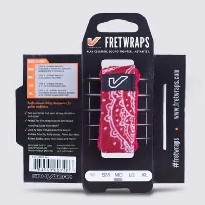 GRUV GEAR 프렛랩 스트링뮤터 FretWraps Red Bandana