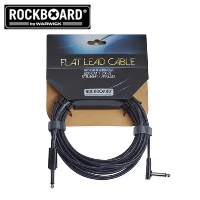 RockBoard 악기케이블 Instrument Flat Lead Cable 600cm Straight/Angled 600 BLK SA