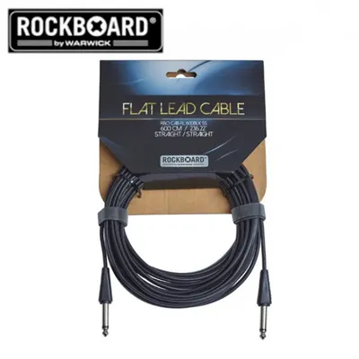 RockBoard 악기케이블 Instrument Flat Lead Cable 600cm Straight/Straight 600 BLK SS