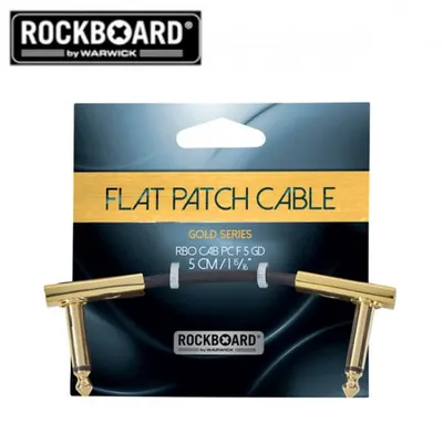 RockBoard 패치케이블 Flat Patch Cable Gold Series 5cm