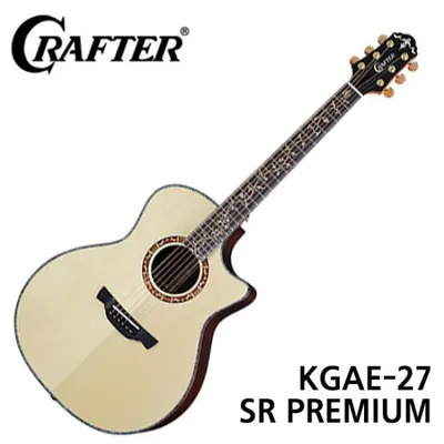 크래프터기타 Crafter 통기타 KGAE-27 SR PREMIUM 탑백솔리드