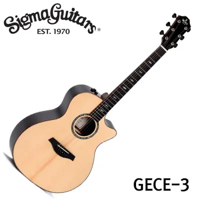 시그마기타 Sigma 통기타 GECE-3 Plus 탑솔리드