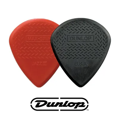 Dunlop 피크 Nylon Max Grip JAZZ III Black [471R3S]