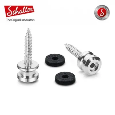 Schaller 교체용 스트랩 버튼 세트 S-Lock Replacement kit M Satin Chrome M/SC