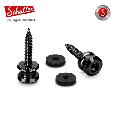 Schaller 교체용 스트랩 버튼 세트 S-Lock Replacement kit M Black Chrome M/BC