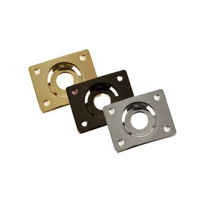 KeeperMusic Square Jack Plate 잭플레이트 KJP-05 (Chrome, Black, Gold)