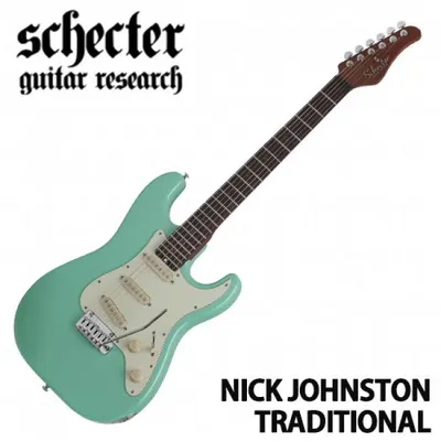 Schecter 일렉기타 NICK JOHNSTON TRADITIONAL SSS ATOMIC GREEN