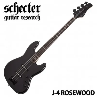 Schecter 일렉베이스 J-4 ROSEWOOD FB G BLK