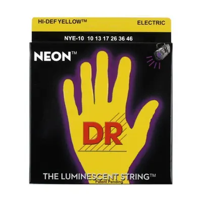 DR 일렉기타 스트링 Neon HiDef Yellow Medium (010-046)