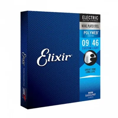 엘릭서기타줄 Elixir 일렉기타줄 PolyWeb Custom Light [12025] (009-046)