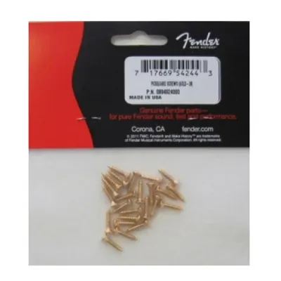 Fender 정품 픽가드스크류 Pickgaurd Screws Gold 24pcs (099-4924-000)