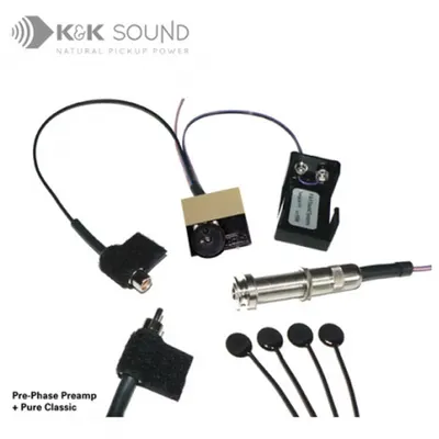 K&K Sound Pure Classic + Pre-Phase Miniature Preamp 퓨어클래식 + 페이저 프리엠프