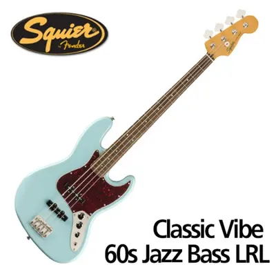 Squier 베이스기타 Classic Vibe 60s Jazz Bass LRL DPB Daphne Blue (037-4530-504)