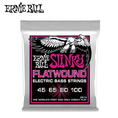 어니볼 Ernie Ball 베이스기타줄 플랫와운드 Slinky Flatwound Electric Bass 045-100 [P02814]