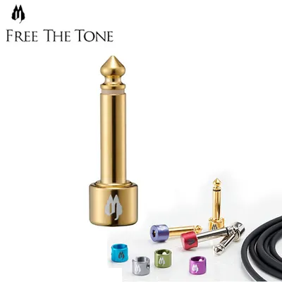 Free The Tone 플러그 Solderless Plug Gold Straight for CU-416 (SL-4S-GD)