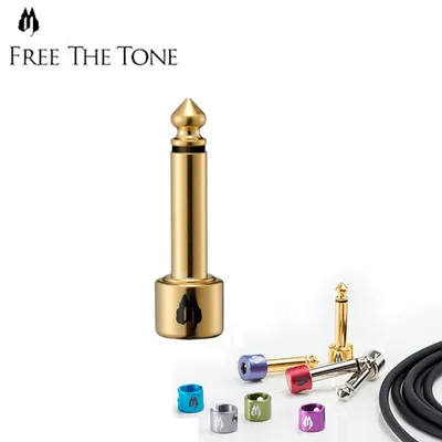 Free The Tone 플러그 Solderless Plug Gold Straight for CU-5050 (SL-5S-GD)