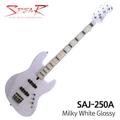 Spear 스피어 일렉베이스 SAJ-250A Milky White Gloss