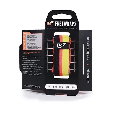 GRUV GEAR 프렛랩 스트링뮤터 FretWraps World Flag [Black-Red-Yellow]
