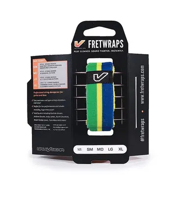 GRUV GEAR 프렛랩 스트링뮤터 FretWraps World Flag [Green-Yellow-Blue]
