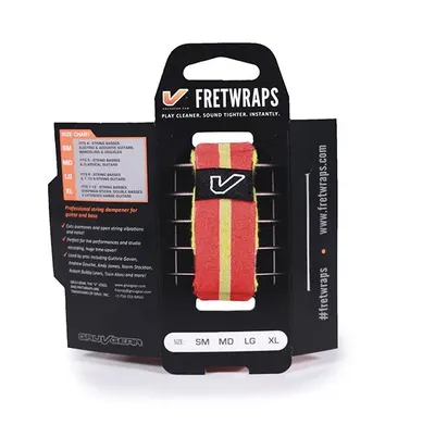 GRUV GEAR 프렛랩 스트링뮤터 FretWraps World Flag [Red-Yellow-Red] (Small)