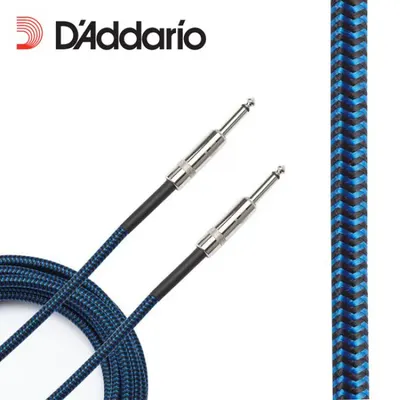Daddario 케이블 Braided Instrument Cable BLUE [PW-BG-10]