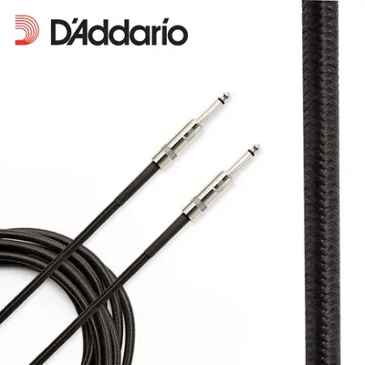 Daddario 케이블 Braided Instrument Cable BLACK [PW-BG-20]