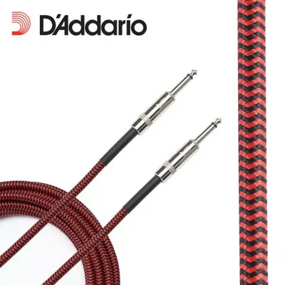 Daddario 케이블 Braided Instrument Cable RED [PW-BG-20]