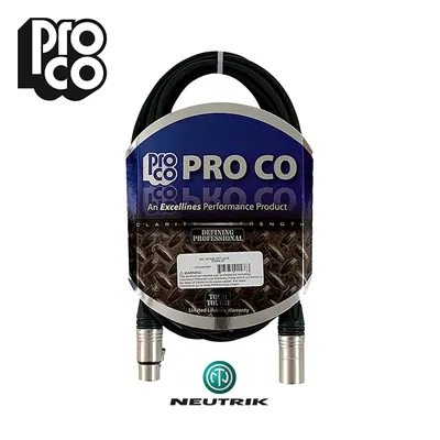 ProCo Excellines - Neutrik 커넥터 XLR 마이크 케이블 20FT(6미터) / EXMN-20
