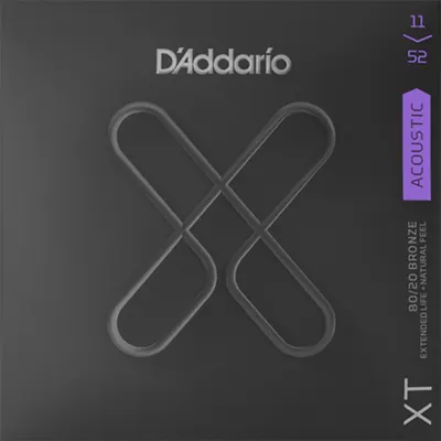 Daddario 다다리오 어쿠스틱스트링 [XTABR1152] XT Acoustic 80/20 Bronze Custom Light (11-52)