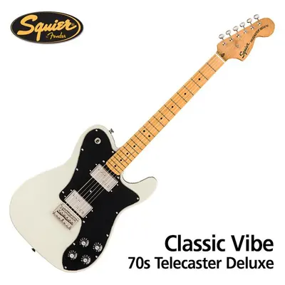 Squier 일렉기타 Classic Vibe 70s Telecaster Deluxe Olympic White (037-4060-505)
