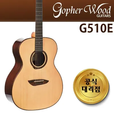 고퍼우드 Gopher Wood 통기타 G510 EQ 유광 탑백솔리드