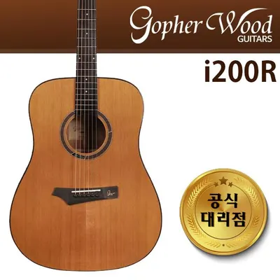 고퍼우드 Gopher Wood 통기타 i200R 유광 오픈포 탑솔리드