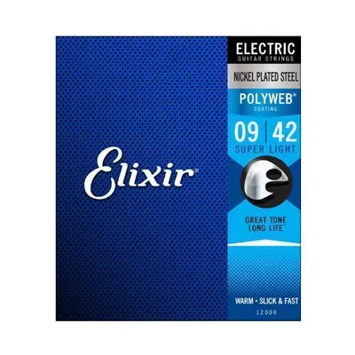 엘릭서기타줄 Elixir 일렉기타줄 PolyWeb Super Light [12000] (009-042)