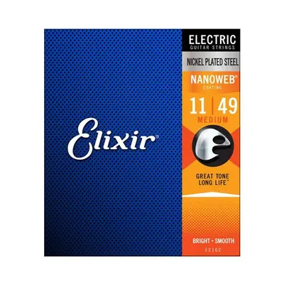 엘릭서기타줄 Elixir 일렉기타줄 NanoWeb Medium [12102] (011-049)