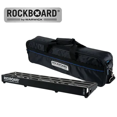 RockBoard 락보드 페달보드 & 케이스 DUO 2.2 with Pro Gig Bag  (61.4cm X 14.6cm)