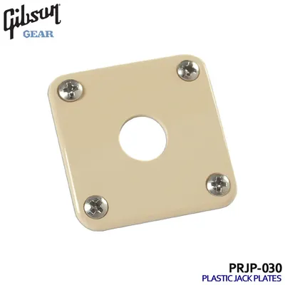 Gibson USA 정품 잭플레이트 Jack Plate - Creme Plastic (PRJP-030)