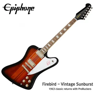 Epiphone 일렉기타 Firebird 1963 classic and powered by ProBucker (EIFBVSNH1)