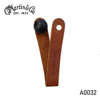 Martin 마틴 브라운 가죽 헤드스탁 스트랩 타이 [A0032]
